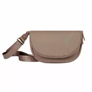Lole Crossbody Bag Flap Magnetic Closure Black Lolë Purse Tan